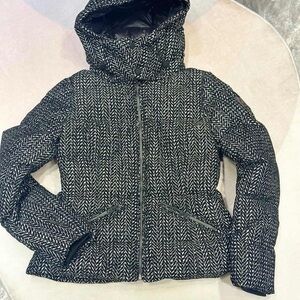 NWOT MACKAGE Women's Black and White Puffer Jacket, Size L